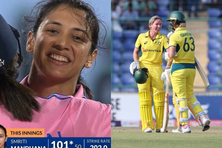 Smriti Mandhana batting vs Australia Women 2025